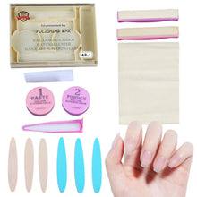 Load image into Gallery viewer, Nail Arts Tool Set With Polishing Wax Natural Nail Manicure Kit 3D Nail Tips Carving Tools For Home Salon Daily Party
