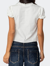 Load image into Gallery viewer, Tie-Front Lace V-Neck Top
