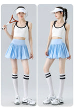 Load image into Gallery viewer, Women‘s Tennis Skirt Summer  High Waist Flared Golf Skirt with Built-in Shorts 2 in 1 Athletic Quick Dry Shorts Skirt Pickleball
