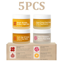 Load image into Gallery viewer, Skincare Set Face Day Night Cream Moisturizing Firming Eye Cream Facial Scrub Exfoliating Nourishing Hydrating Beauty Gift Kit
