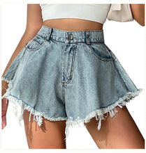 Load image into Gallery viewer, Women Denim Shorts Jeans Summer Beach Clothing Feminino Wide Leg Loose Short Femme Pantalones Cortos Ropa Mujer Fashion Clothes
