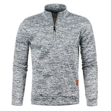 Load image into Gallery viewer, Men Sweatshirts Spring Autumn Pullover Half Zipper Pullover for Male Hoody Outdoor Sweatshit Solid Color Stand Collar
