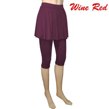 Load image into Gallery viewer, Women Leggings Skirt Tennis Pants Spandex Sports Elastic Cropped Culottes Legins Yoga Pants Women's Sports Fitness Leggings
