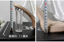Load image into Gallery viewer, Women's High Heels, 2024 Summer New Waterproof Table with A Line Not Tired Feet Thick Crystal Slippers, Women's Shoes
