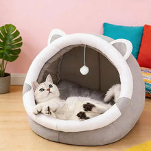 Load image into Gallery viewer, Pet Tent Cave Bed for Cats Small Dogs Self-Warming Cat Tent Bed Cat Hut Comfortable Pet Sleeping Bed Foldable Removable Washable
