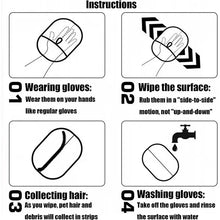 Load image into Gallery viewer, Pet Grooming Gloves Static Dedusting Brush Pet Hair Remover Brush Removing Dog Cat Hair From Sofa Carpet Clothes Pet Products
