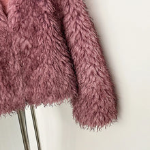 Load image into Gallery viewer, Fur Coat Eco-friendly Coats for Woman Artificial Winter Fur Coat Warm Women's Clothing New in Coats &amp; Jackets Women Tops Stones
