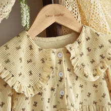 Load image into Gallery viewer, Sweet Beige Floral Autumn Girls Dress
