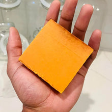 Load image into Gallery viewer, 100g Turmeric Hand Made Soap, Lemon Kojic Acid Soap, Shower and Facial Soap

