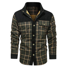 Load image into Gallery viewer, Men’s Quilted Flannel Shirt Jacket
