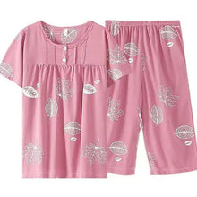 Load image into Gallery viewer, Cotton Cartoon Summer Pajama Set
