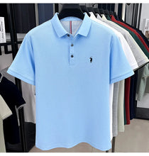 Load image into Gallery viewer, 100% pure cotton high-end brand men's short sleeve polo shirt summer fashion original pony embroidery golf Paul  casual T-shirt

