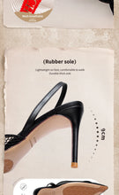 Load image into Gallery viewer, C-H Woman's High Heels  Summer Breathable Mesh Black Business Sandals 9cm For Girls
