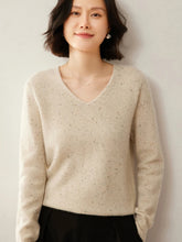 Load image into Gallery viewer, Merino Wool V Neck Sweater

