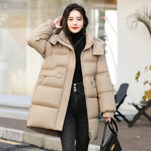 Load image into Gallery viewer, Warm Hooded Winter Padded Jacket

