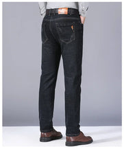 Load image into Gallery viewer, Men Fashion Straight Jeans Men 2025 New Stretch Slim Fit Pants Comfortable Soft Business Denim Trousers Male Brand Clothing
