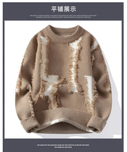 Load image into Gallery viewer, 2026 Winter Fashion worn‑out design Sweater Men Casual Knit Pullovers Mens Thick Warm Loose Knitted Sweaters Streetwear Man
