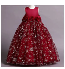 Load image into Gallery viewer, Elegant Mesh Bow Party Dress
