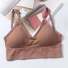 Load image into Gallery viewer, Sexy Nylon Thin Strapes Sports Bra Fitness Sport Brassiere Tops Gym Bra Backless Push Up Bras Running Women Sports Bra Women Bra
