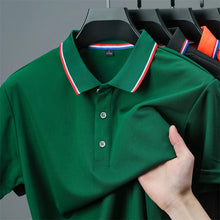 Load image into Gallery viewer, Men's Casual Solid Color Short Sleeve Polo Shirt 2025 Summer Fashionable Comfortable Versatile Top for Men
