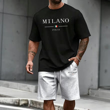 Load image into Gallery viewer, Men's Tracksuit Short Sleeve Top and Sports Shorts 2026 Summer Italy Fashion T-shirt Outfit Home Outdoor Daily Casual Sportswear
