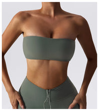 Load image into Gallery viewer, Sports Bra Sport Top Woman Gym Underwear Strapless Bustier Breathable Elastic Workout Tops Fitness Training Brassiere Yoga Bras
