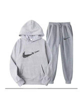 Load image into Gallery viewer, Men Tracksuit 2 Pieces Sets Hooded Sweatshirt +Drawstring Pants Male Hoodies Running Sportswear Men Women Autumn Sportwear
