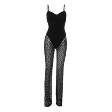 Load image into Gallery viewer, Lace Mesh Backless Summer Jumpsuit
