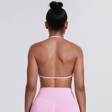 Load image into Gallery viewer, Sport Bra Strappy Bra Top Women High Support Thin Strap Halter Sport Seamless Bras Scrunch Workout Yoga Tank
