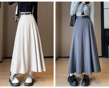 Load image into Gallery viewer, Elegant Skirts for Women Korean Style Long Skirt Female Black Pleated Midi Skirt Women's Clothing Office Lady Skirts Outfits New
