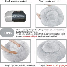 Load image into Gallery viewer, 40-110cm Round Pet Bed for Large Dog Bed Super Soft Cat Bed Long Plush Dog House for Medium Dog House Winter Warm Sleeping
