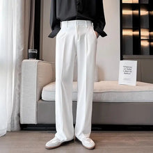 Load image into Gallery viewer, Classic White Wide-Leg Dress Pants
