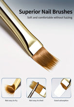Load image into Gallery viewer, 2pcs Wide Soft Bristle Nail Brush Gradient Design Acrylic Handle Gel Polish Applicator Nail Tools
