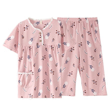 Load image into Gallery viewer, Cotton Cartoon Summer Pajama Set
