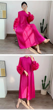 Load image into Gallery viewer, Women Elegant Evening Party Dresses 2025 Summer New Solid Colour Classic Long Sleeve Plate Flower Design Prom Dresses Female
