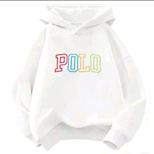 Load image into Gallery viewer, Children Hooded Kids Hoodie Colorful Gradient POLO Letter Print Long Sleeve Pullover Sweatshirt Boy Girl Casual Autumn Outerwear
