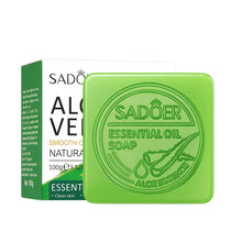 Load image into Gallery viewer, Aloe Vera Smooth Cleansing Natural Soap Cleansing Smooth Handmade Essential Oil Soap100g
