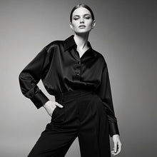 Load image into Gallery viewer, Elegant Korean Satin Office Shirt
