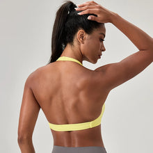Load image into Gallery viewer, Sports Yoga Bra for Women Halter Neck with Stylish Back Design Sexy Gym Bra for Running Fitness Sports Bras
