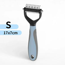 Load image into Gallery viewer, Cat Hair Removal Comb Dog Hair Removal Brush Stainless Steel Double Sided Pet Grooming Brush Removing Tangles Cat Accessories
