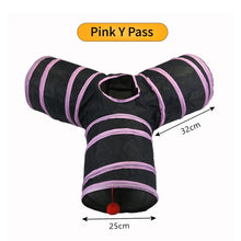 Load image into Gallery viewer, Cat Tunnel Pet Supplies Cat S T Pass Play Tunnel Foldable Cat Tunnel Cat Toy Breathable Drill Barrel for Indoor loud paper

