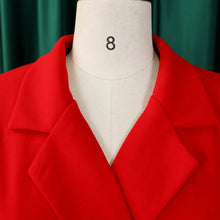 Load image into Gallery viewer, Pleated Notched Collar Midi Dress
