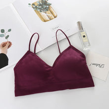 Load image into Gallery viewer, Women Sports Bras Fast Dry Elastic Padded Gym Running Skeep Bra Solid Color Fitness Yoga Sport Breathable Tops
