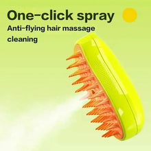 Load image into Gallery viewer, Cat Dog Steamy Brush Steam Brush Electric Sprayer for Massage Pet Grooming Tool Shedding 3 in 1 Electric Sprays Massage Combs
