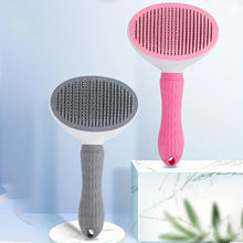 Load image into Gallery viewer, One-Click Pet Hair Removal Comb for Effortless Grooming of Dogs and Cats - Float Hair Removal Slicker Brush with Automatic Funct
