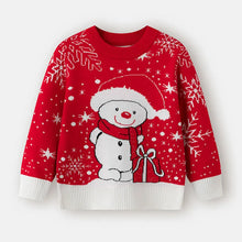 Load image into Gallery viewer, Winter Cartoon Knit Kids Pullover Sweater
