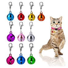 Load image into Gallery viewer, 10 Pet Collar Bells, Suitable for Both Cats and Dogs, Multifunctional Accessories with Safety Buckle, Stylish and Safe Pet Accessories, Fashionable Cat Accessories, a Must-Have for Pets
