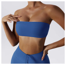 Load image into Gallery viewer, Sports Bra Sport Top Woman Gym Underwear Strapless Bustier Breathable Elastic Workout Tops Fitness Training Brassiere Yoga Bras
