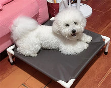 Load image into Gallery viewer, Pet Camping Bed Elevated Bed for Dogs Folding Puppy Camping Bed Cat House Portable Removable Washable Puppy Beds Dog Hammock
