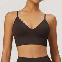 Load image into Gallery viewer, HBC Seamless Sports Bras for Women Fitness Yoga Bras With Removable Pads Adjustable Straps Gym Vest Top Bra Running Crop Top
